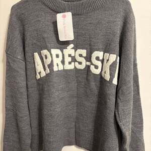 Apres Ski Miou Muse Letter Front Knit Sweater Womens Medium